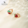 Wholesale Jewelry Copper Alloy Fruit Strawberry Earrings Cute Style Electroplating