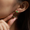Wholesale Jewelry Copper Alloy Fruit Strawberry Earrings Cute Style Electroplating