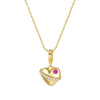 Wholesale Jewelry Copper Alloy Heart Shape Pendant Necklace Electroplated For Women