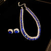 Wholesale Jewelry Copper Alloy Heart Water Drop Bell Shaped Electroplated Highend Women's Earrings And Clavicle Chain Necklace Set