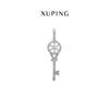 Wholesale Jewelry Copper Alloy Microinlaid Zircon Key Pendant Necklace For Women