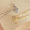 Wholesale Jewelry Copper Animal Small Whale Necklace With Electroplating Ochain Clavicle Chain