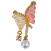 Wholesale Jewelry Copper Animal Zodiac Cartoon Style Micropaved Shell Butterfly Pearl Pendant Necklace And Earrings Accessories