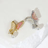 Wholesale Jewelry Copper Animal Zodiac Cartoon Style Micropaved Shell Butterfly Pearl Pendant Necklace And Earrings Accessories