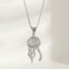 Wholesale Jewelry Copper Animal Zodiac Jellyfish Pendant O Word Chain Necklace Electroplated For Women