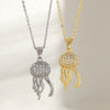 Wholesale Jewelry Copper Animal Zodiac Jellyfish Pendant O Word Chain Necklace Electroplated For Women