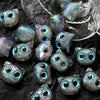 Wholesale Jewelry Copper Beaded Accessories With Line Pattern And Environmental Protection Treatment For Diy Bracelet And Necklace Featuring Cat Head Monster Design