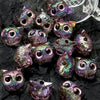Wholesale Jewelry Copper Beaded Accessories With Line Pattern And Environmental Protection Treatment For Diy Bracelet And Necklace Featuring Cat Head Monster Design