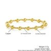 Wholesale Jewelry Copper Beaded Bracelet Geometric Minimalist Electroplated For Women