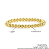 Wholesale Jewelry Copper Beaded Bracelet Geometric Minimalist Electroplated For Women