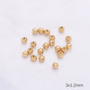 Wholesale Jewelry Copper Beads Simple Natural Style Electroplating For Bracelet Necklace Accessories