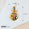 Wholesale Jewelry Copper Cartoon Animal Insect Zirconia Mini Ladybird Pendant