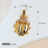 Wholesale Jewelry Copper Cartoon Animal Insect Zirconia Mini Ladybird Pendant
