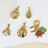 Wholesale Jewelry Copper Cartoon Animal Insect Zirconia Mini Ladybird Pendant