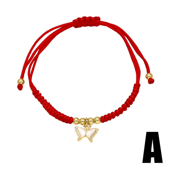 Wholesale Jewelry Copper Cross Pendant Bracelet Gold Plated Minimalist Style