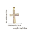 Wholesale Jewelry Copper Cross Pendant Lip Chain Geometric Allmatch Dripping Oil Style
