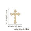 Wholesale Jewelry Copper Cross Pendant Lip Chain Geometric Allmatch Dripping Oil Style