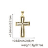 Wholesale Jewelry Copper Cross Pendant Lip Chain Geometric Allmatch Dripping Oil Style