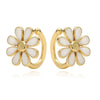 Wholesale Jewelry Copper Daisy Dripping Oil Style Ladies Earrings And Hand Accessories Set