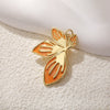Wholesale Jewelry Copper Dripping Oil Leaf Pendant Earrings Necklace Bracelet