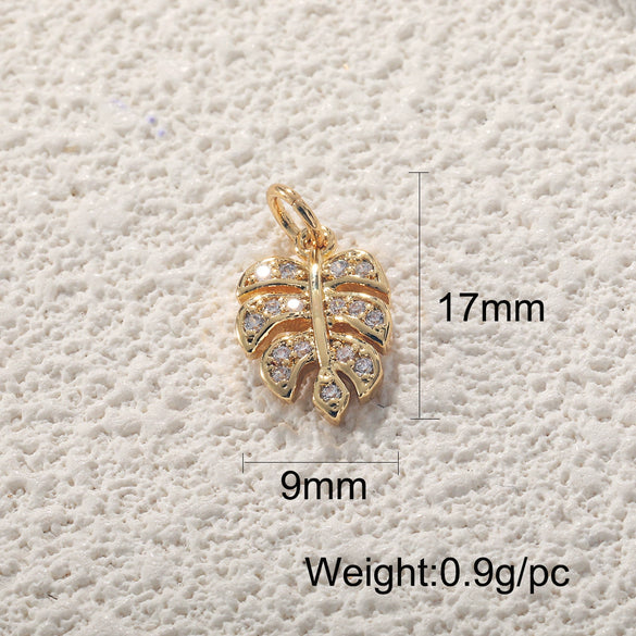 Wholesale Jewelry Copper Dripping Oil Leaf Pendant Earrings Necklace Bracelet