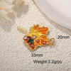 Wholesale Jewelry Copper Dripping Oil Leaf Pendant Earrings Necklace Bracelet
