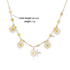 Wholesale Jewelry Copper Dripping Oil Plants Flowers Style Women's Earrings Necklace