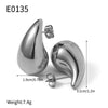 Wholesale Jewelry Copper Drop Shape Electroplated Hollow Three Dimensional Women's Earrings