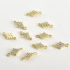 Wholesale Jewelry Copper Electroplated Four Leaf Flower Zircon Inlaid Pendant Bracelet Necklace Accessories