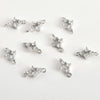 Wholesale Jewelry Copper Electroplated Four Leaf Flower Zircon Inlaid Pendant Bracelet Necklace Accessories