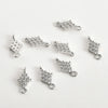 Wholesale Jewelry Copper Electroplated Four Leaf Flower Zircon Inlaid Pendant Bracelet Necklace Accessories