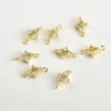 Wholesale Jewelry Copper Electroplated Four Leaf Flower Zircon Inlaid Pendant Bracelet Necklace Accessories