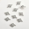 Wholesale Jewelry Copper Electroplated Four Leaf Flower Zircon Inlaid Pendant Bracelet Necklace Accessories