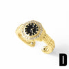 Wholesale Jewelry Copper Electroplated Geometric Style Unisex Ring