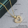 Wholesale Jewelry Copper Electroplated Heartshaped Love Lock Pendant Ochain Necklace For Women
