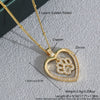 Wholesale Jewelry Copper Electroplated Heartshaped Love Lock Pendant Ochain Necklace For Women