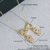Wholesale Jewelry Copper Electroplated Heartshaped Love Lock Pendant Ochain Necklace For Women