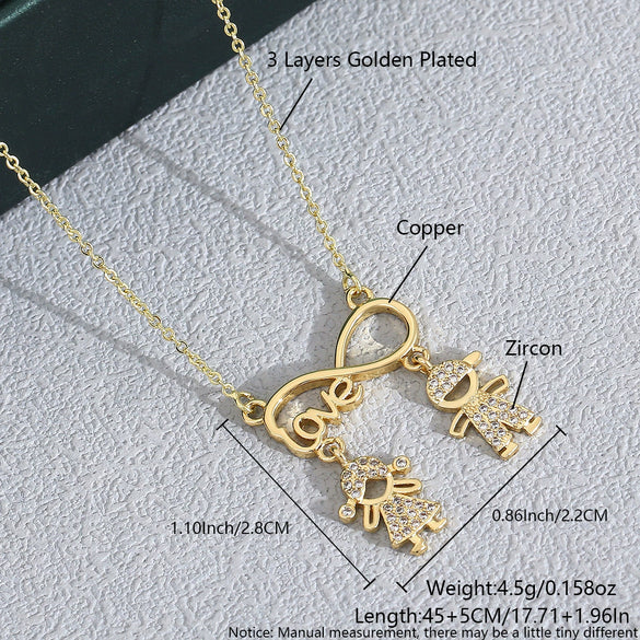 Wholesale Jewelry Copper Electroplated Heartshaped Love Lock Pendant Ochain Necklace For Women