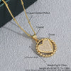 Wholesale Jewelry Copper Electroplated Heartshaped Love Lock Pendant Ochain Necklace For Women