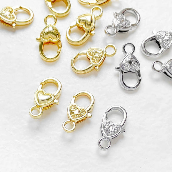 Wholesale Jewelry Copper Electroplated Lobster Clasp Connection End Clasp For Bracelet And Necklace Diy Handmade