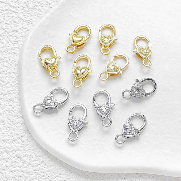 Wholesale Jewelry Copper Electroplated Lobster Clasp Connection End Clasp For Bracelet And Necklace Diy Handmade