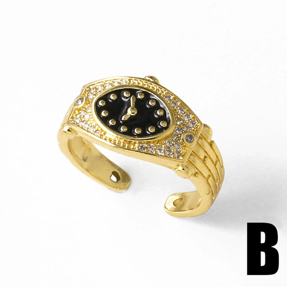 Wholesale Jewelry Copper Electroplating Opening Ring For Women