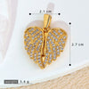 Wholesale Jewelry Copper Engraved Animal Zodiac Wings Clavicle Necklace Pendant Set With Diamonds Women's Fashion Accessories