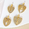 Wholesale Jewelry Copper Engraved Animal Zodiac Wings Clavicle Necklace Pendant Set With Diamonds Women's Fashion Accessories