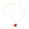 Wholesale Jewelry Copper Fivepointed Star Geometric Pendant Necklace With O Word Chain
