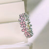 Wholesale Jewelry Copper Flower Dripping Glue Ring For Women