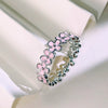 Wholesale Jewelry Copper Flower Dripping Glue Ring For Women