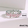Wholesale Jewelry Copper Flower Dripping Glue Ring For Women