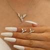 Wholesale Jewelry Copper Flying Dragon Animal Zodiac Electroplated Earrings For Women