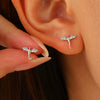 Wholesale Jewelry Copper Flying Dragon Animal Zodiac Electroplated Earrings For Women